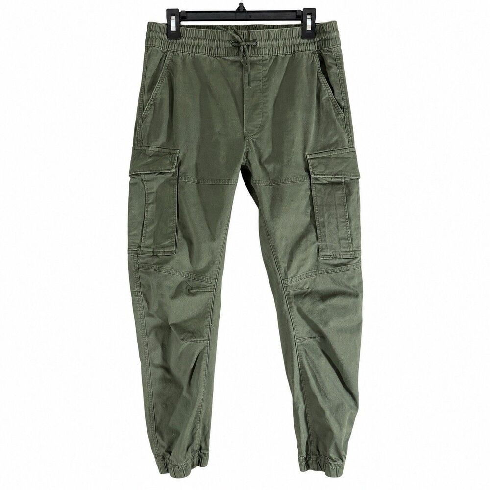 H&M Men’s Slim Fit Cargo Jogger Pants Olive Green Size M